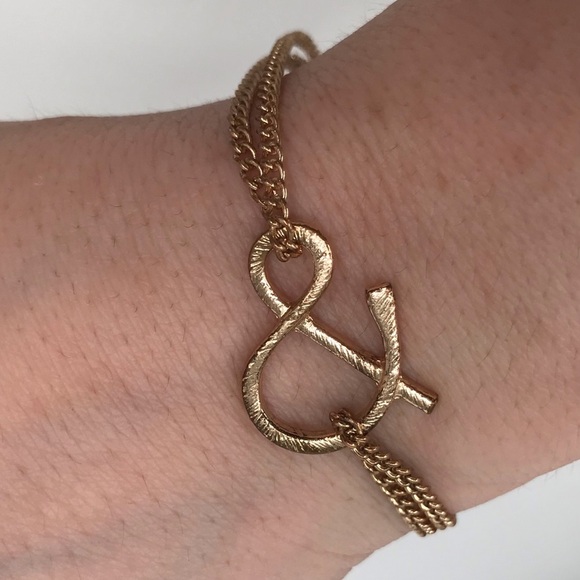 Gold Ampersand Bracelet - Picture 3 of 5